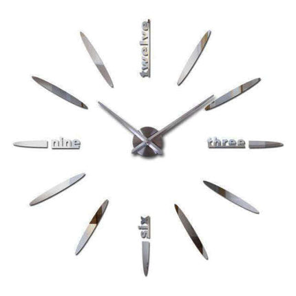 Reloj de pared adhesivo grande DIY