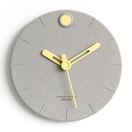 Reloj de pared moderno efecto cemento