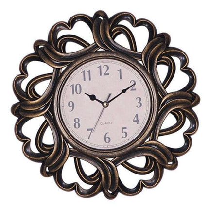 Reloj de pared grande marco tallado