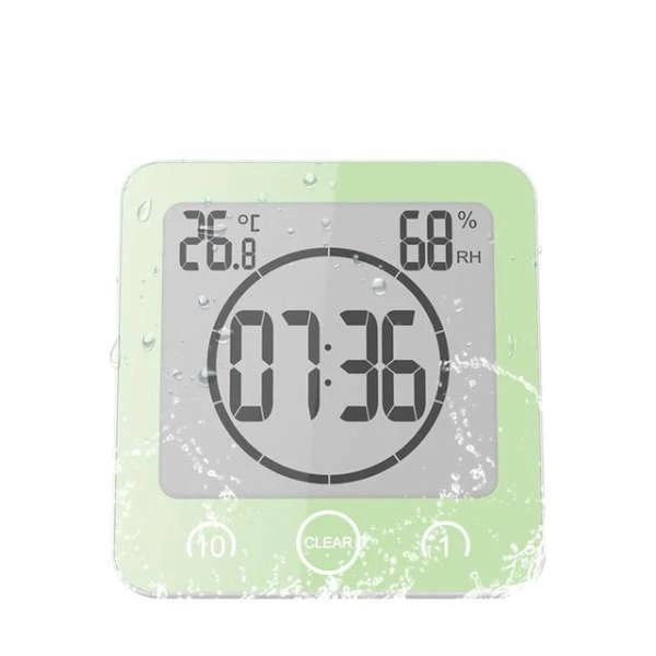 Reloj digital para baño resistente al agua