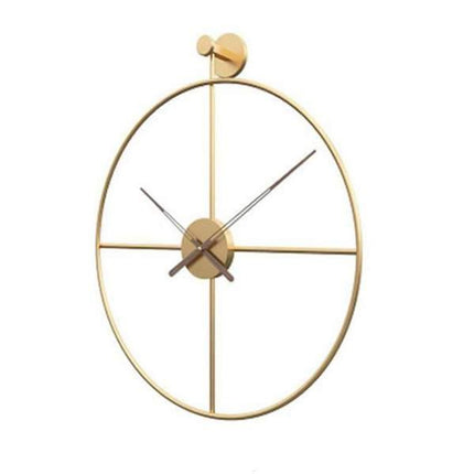 Reloj de pared nórdico de metal negro