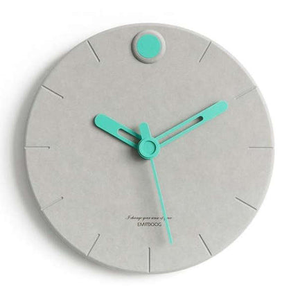 Reloj de pared moderno efecto cemento