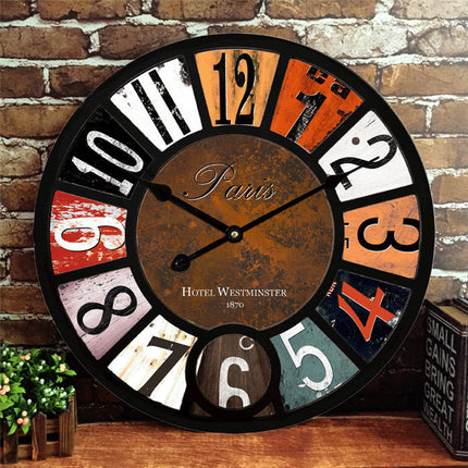Reloj de pared industrial vintage 60cm