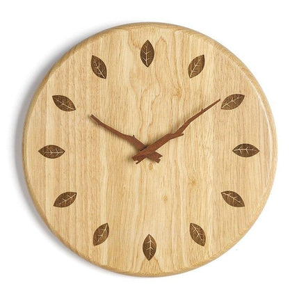 Reloj de pared madera natural 40 cm