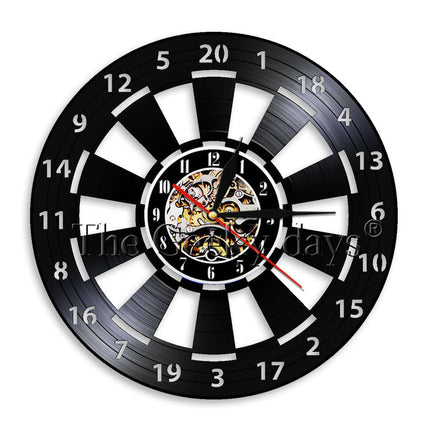 Reloj de vinilo para jugadores dardos