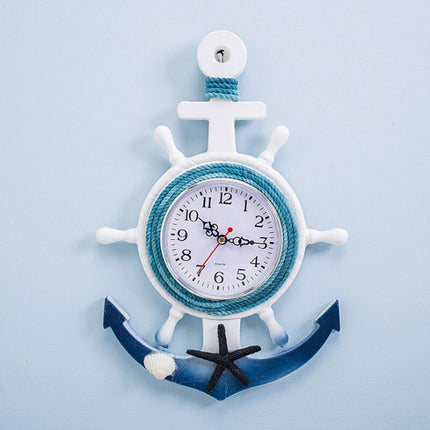 Reloj de pared diseño ancla marinero