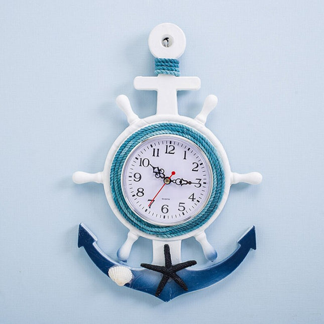 Reloj de pared diseño ancla marinero