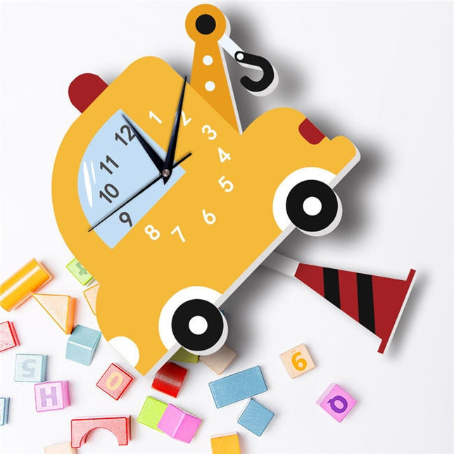 Reloj de pared infantil diseño ovni