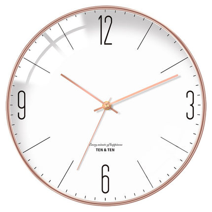 Reloj de pared nórdico cristal abombado