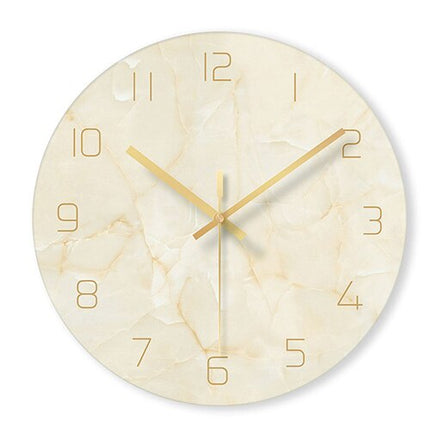 Reloj de pared diseño mármol elegante