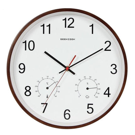 Reloj pared con termómetro y higrómetro