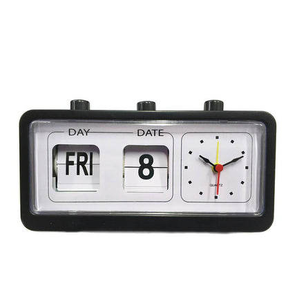 Reloj de mesa flip con calendario