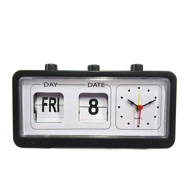 Reloj de mesa flip con calendario
