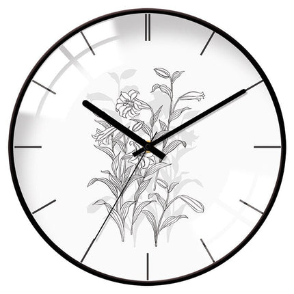 Reloj de pared nórdico cristal abombado