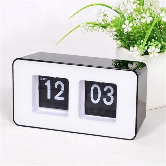 Reloj despertador de mesa estilo flip