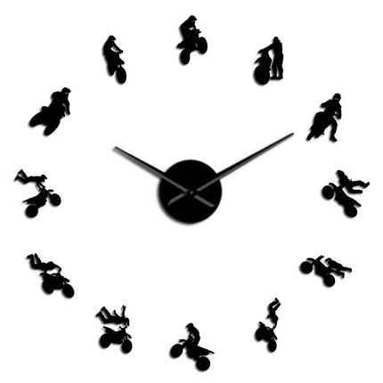Reloj de pared gigante 3D motos
