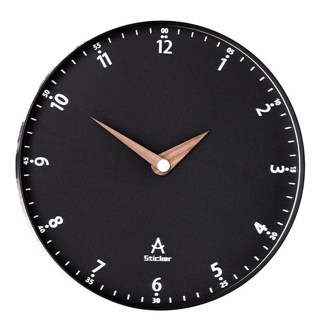 Reloj de pared minimalista esfera negra