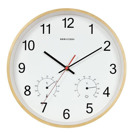 Reloj pared con termómetro y higrómetro