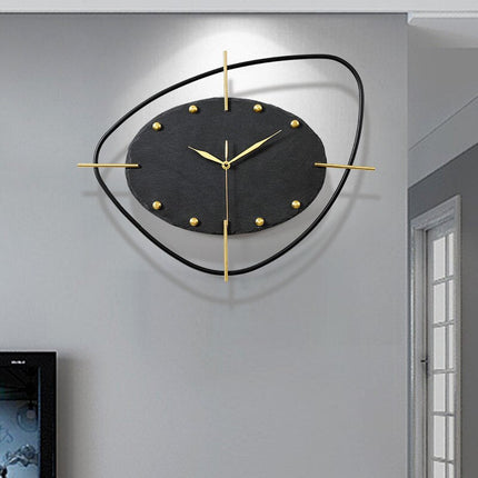 Reloj de pared diseño ovalado pizarra
