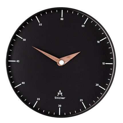 Reloj de pared minimalista esfera negra