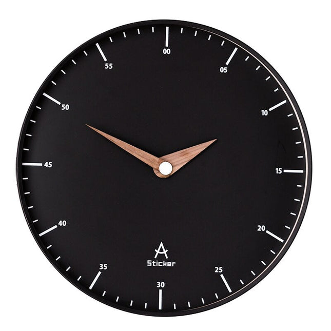 Reloj de pared minimalista esfera negra