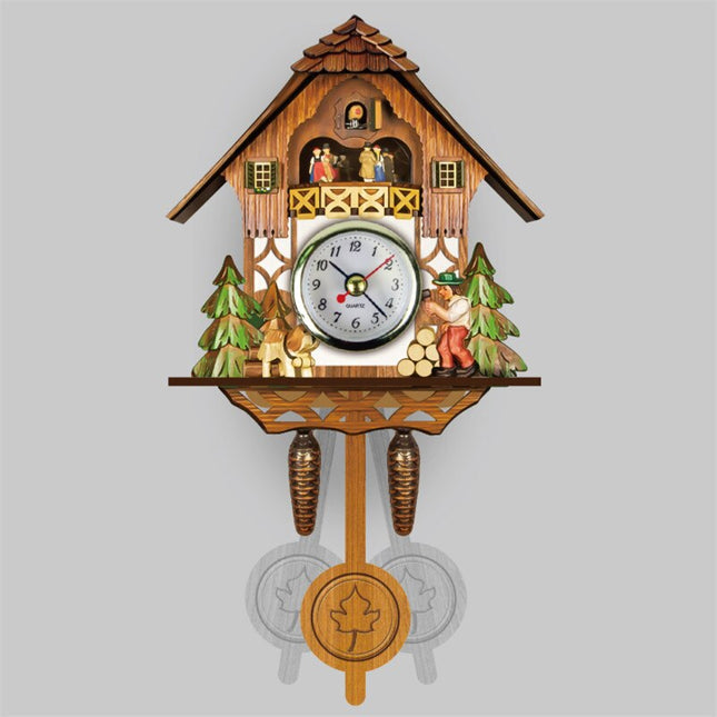 Reloj de cuco tradicional de madera