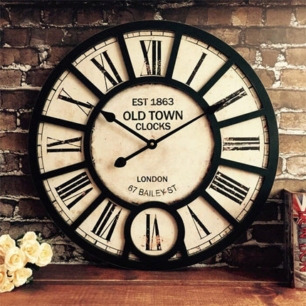 Reloj de pared industrial vintage 60cm