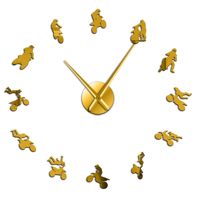 Reloj de pared gigante 3D motos