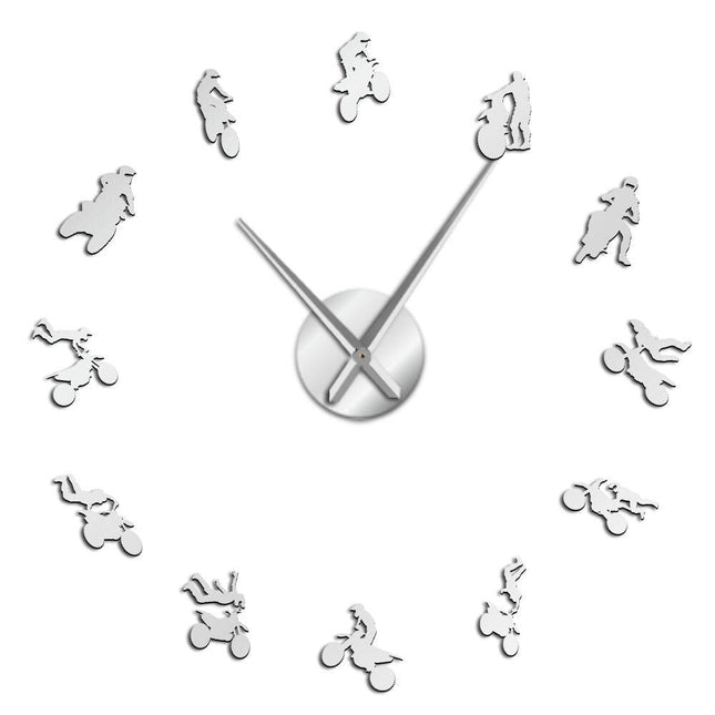 Reloj de pared gigante 3D motos