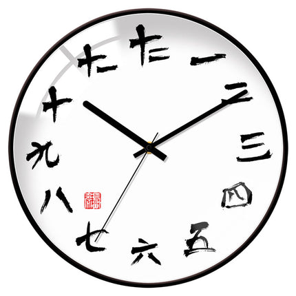 Reloj de pared nórdico cristal abombado