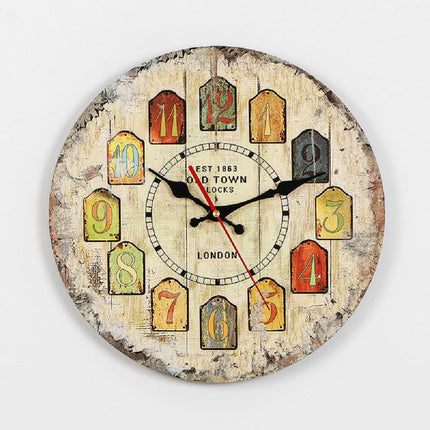 Reloj de pared vintage estilo americano