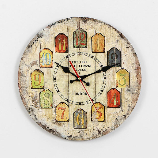 Reloj de pared vintage estilo americano