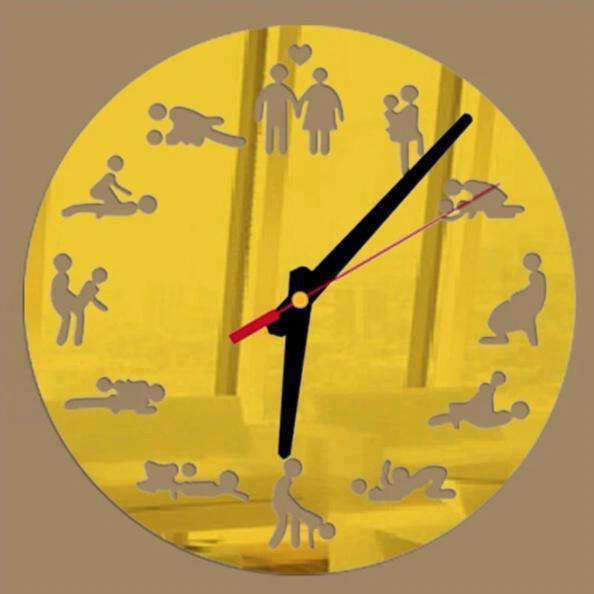 Reloj de pared Kamasutra efecto espejo