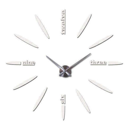 Reloj de pared adhesivo grande DIY
