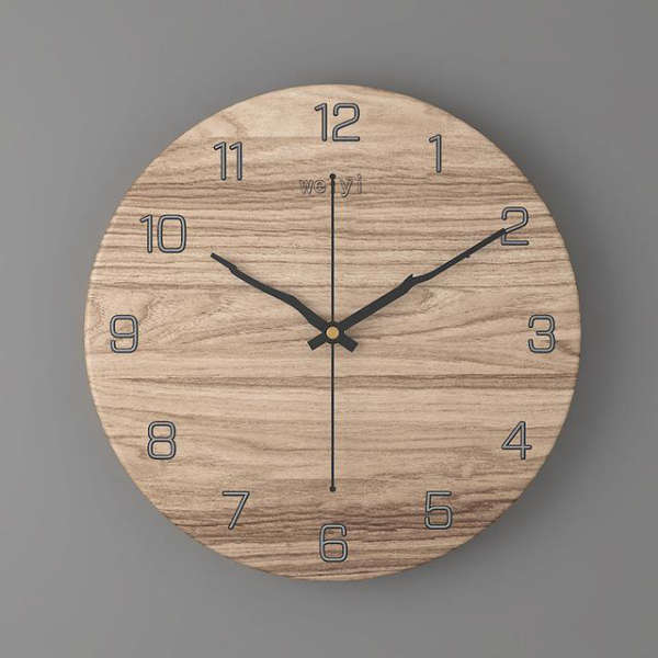 Reloj de pared diseño efecto mármol
