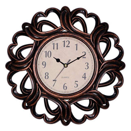 Reloj de pared grande marco tallado