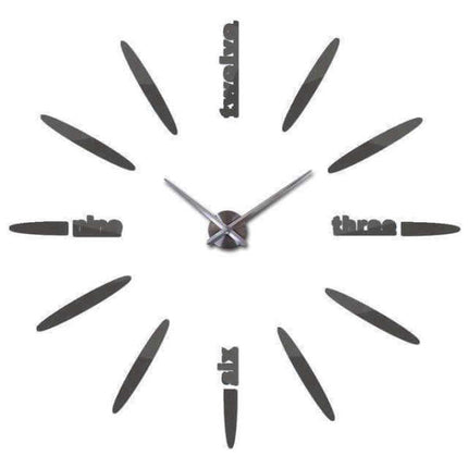 Reloj de pared adhesivo grande DIY