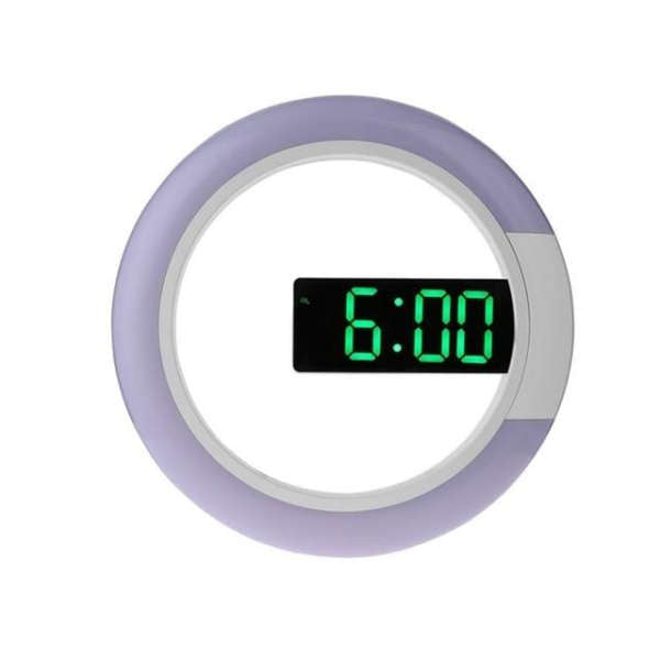 Reloj de pared digital redondo moderno