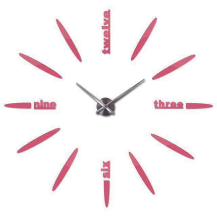 Reloj de pared adhesivo grande DIY