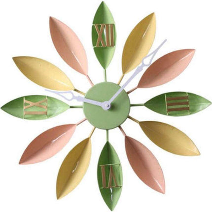 Reloj de pared grande diseño floral