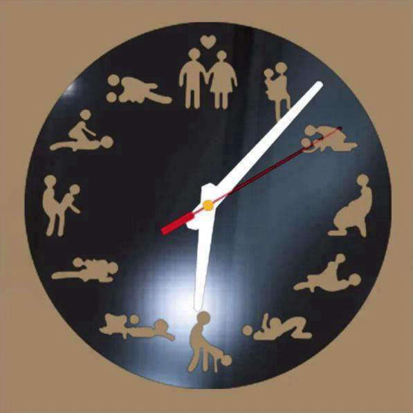 Reloj de pared Kamasutra efecto espejo