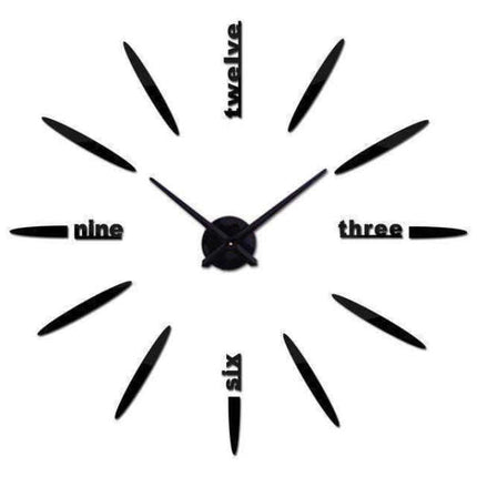 Reloj de pared adhesivo grande DIY