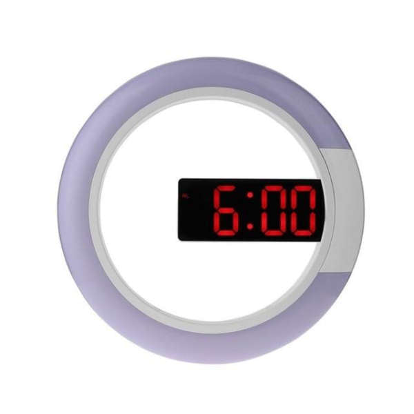 Reloj de pared digital redondo moderno