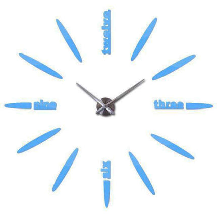 Reloj de pared adhesivo grande DIY