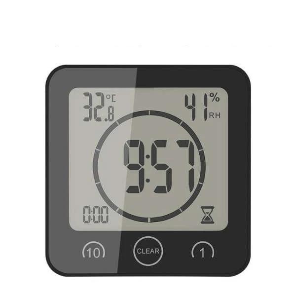 Reloj digital para baño resistente al agua