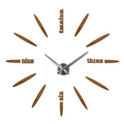 Reloj de pared adhesivo grande DIY