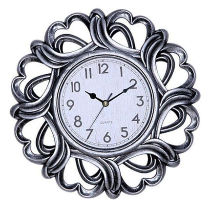 Reloj de pared grande marco tallado