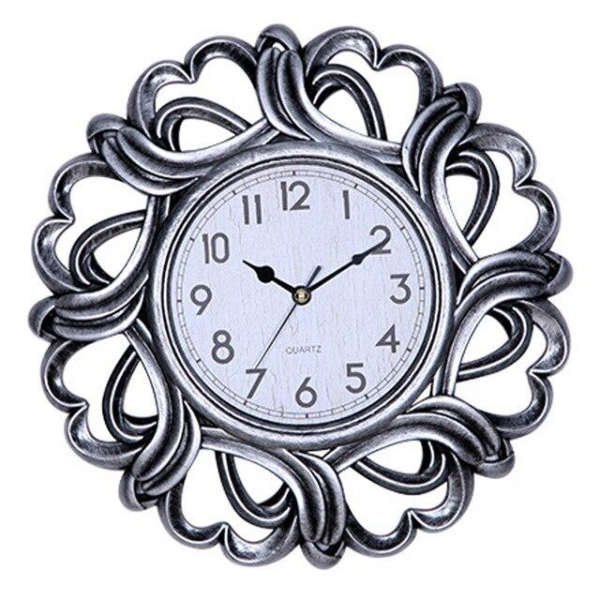 Reloj de pared grande marco tallado