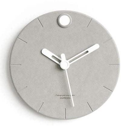 Reloj de pared moderno efecto cemento