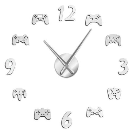 Reloj de pared 3D mandos videojuegos